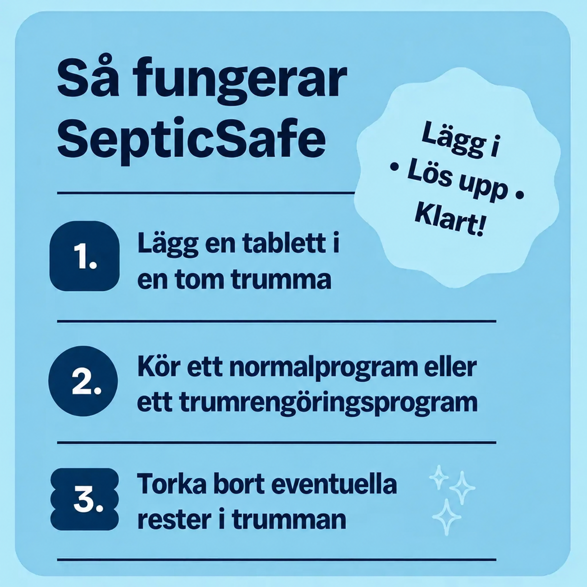 SepticSafe Tvättmaskinsrengöring